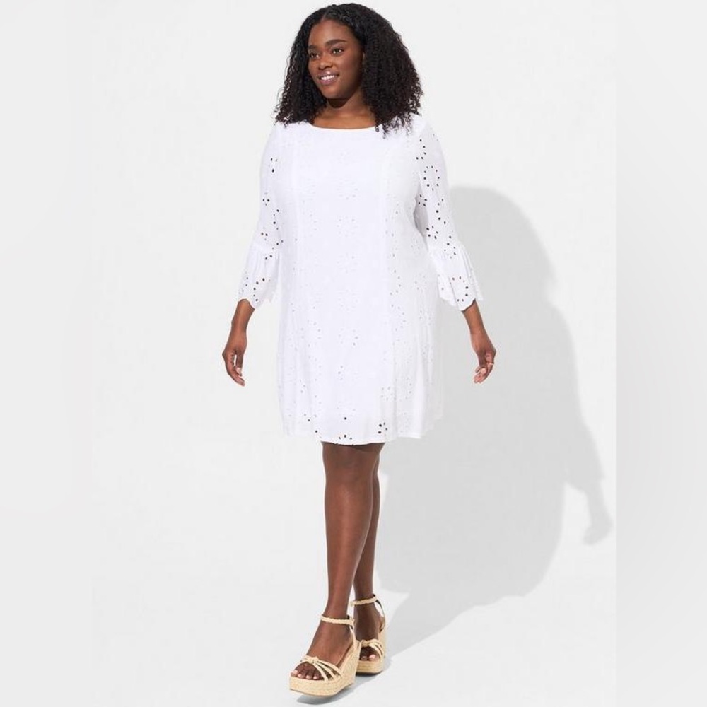 Torrid Mini‎ Challis Eyelet Dress